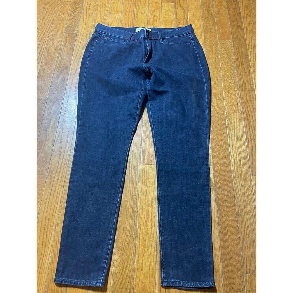 GAP 1969 Jeans Womens Size 30R Blue True Skinny Stretch Mid Rise Zip Fly Denim